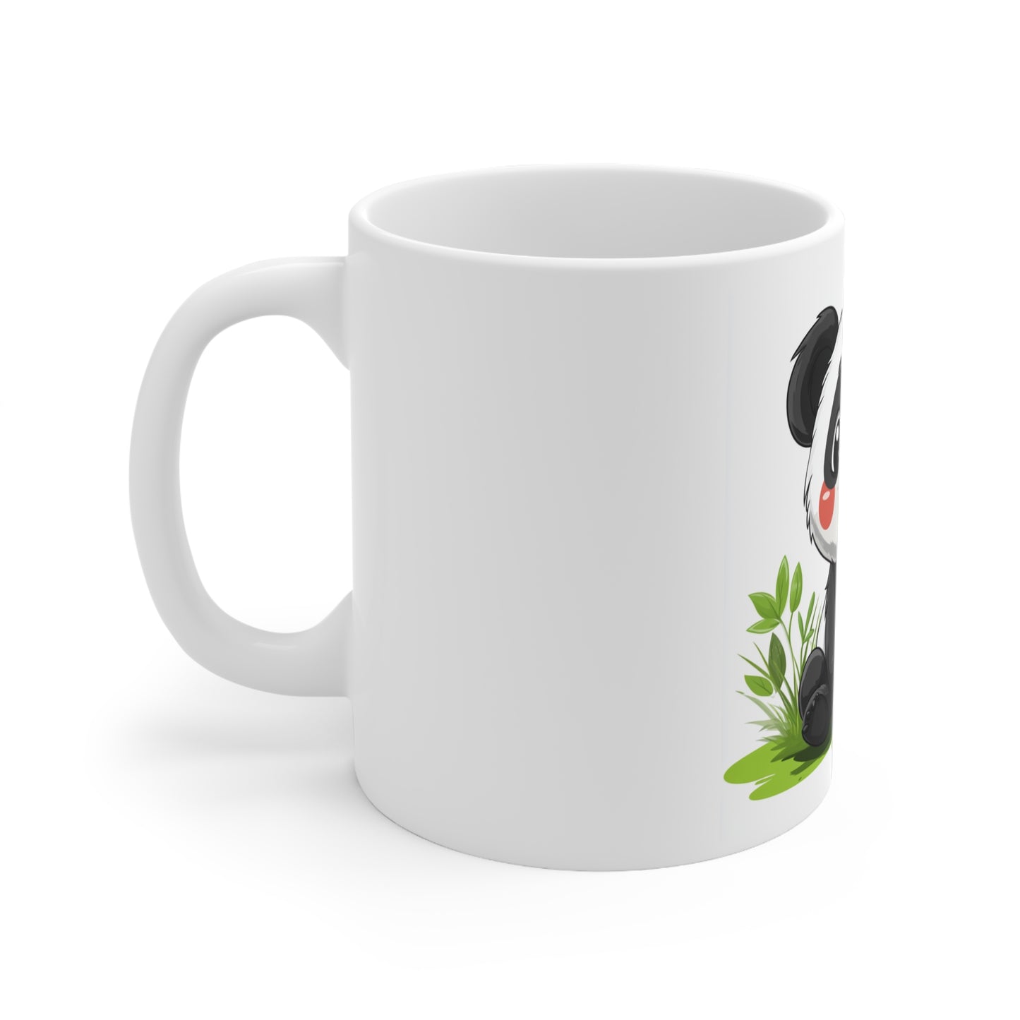 Cute Adorable Panda Mug - 11oz White Ceramic Coffee Cup for Animal Lovers