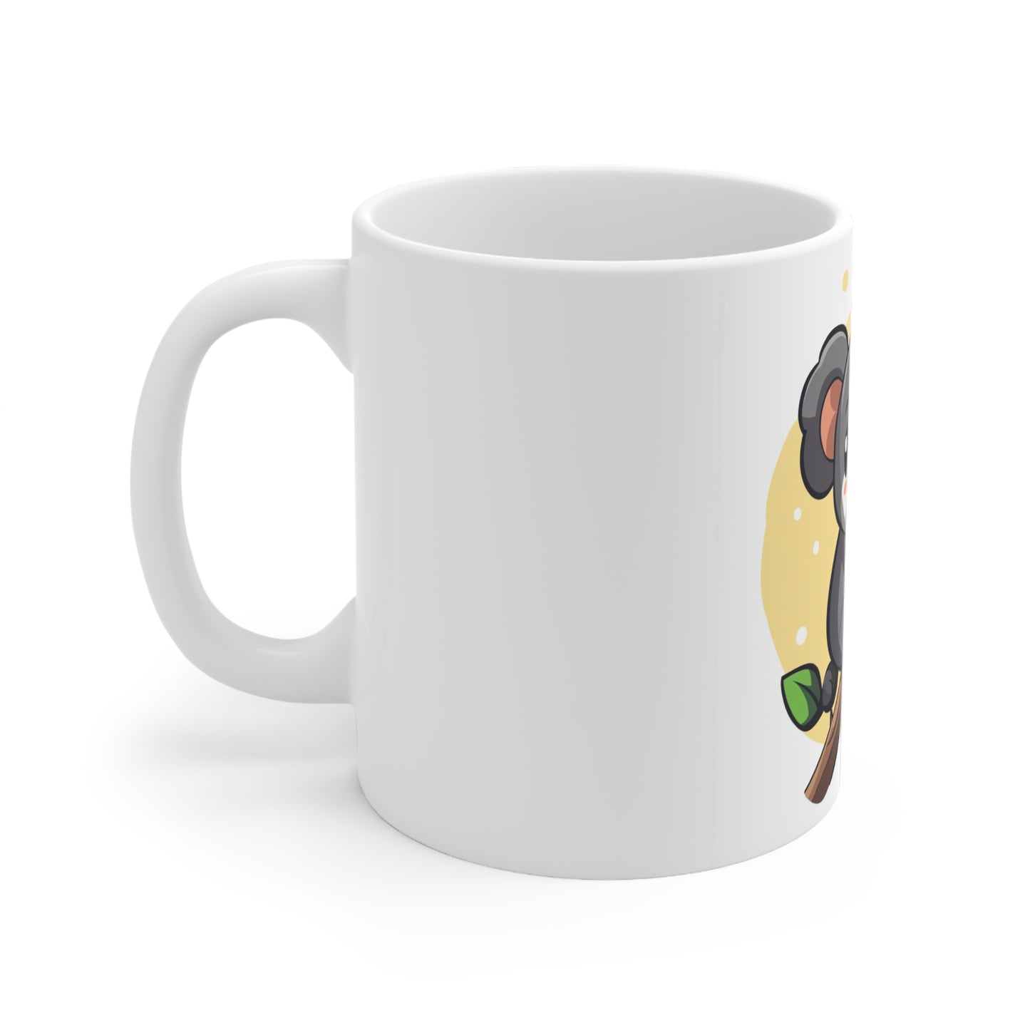 Cute Koala Mug - 11oz White Ceramic Coffee Cup for Animal Lovers