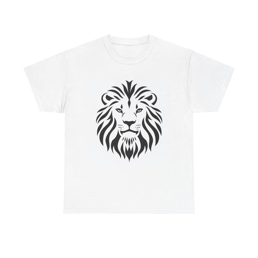 Lion Graphic Unisex Heavy Cotton Tee - Bold and Stylish Casual Wear