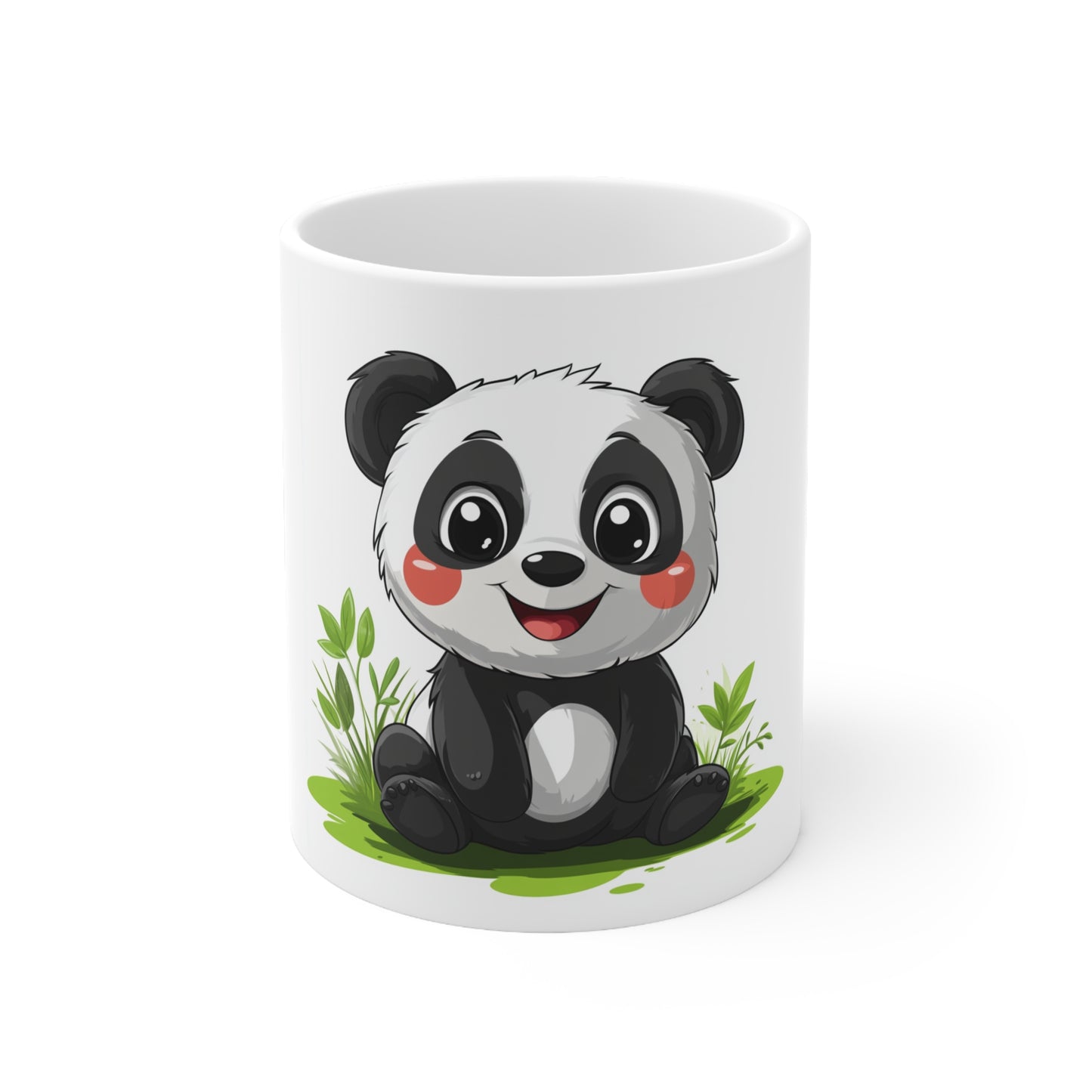 Cute Adorable Panda Mug - 11oz White Ceramic Coffee Cup for Animal Lovers